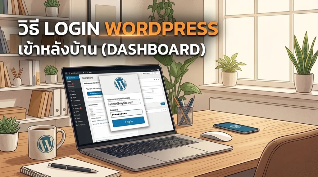 วิธี login Wordpress